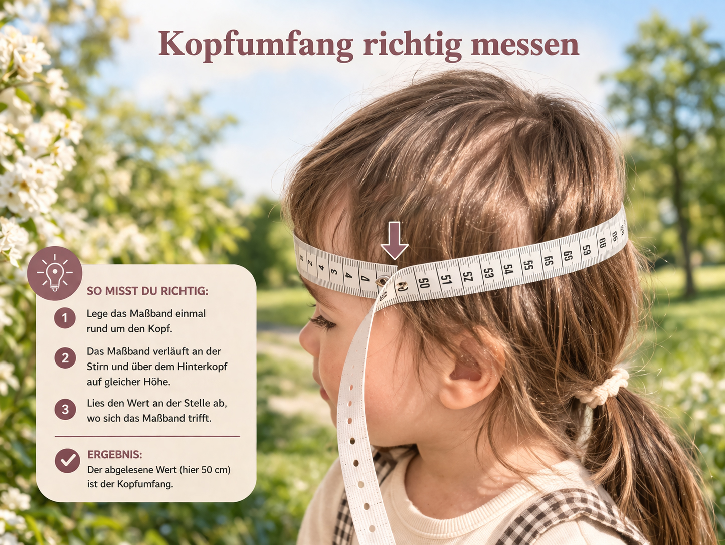 Kopfumfang beim Kind richtig messen