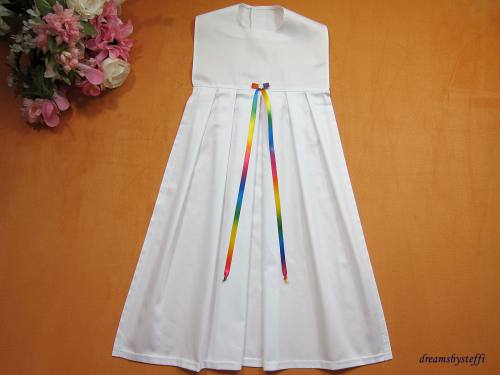 Taufaufleger Falte bunte Satinschleife Baby Mädchen + Junge