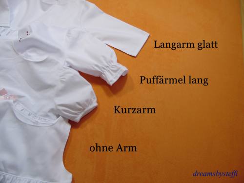 Taufkleid lang - Leinwand - gesticktes Motiv - Satin