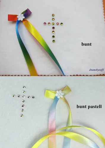 Taufanzug Stickerei Name - Datum Spitze Satinschleife Pumphose