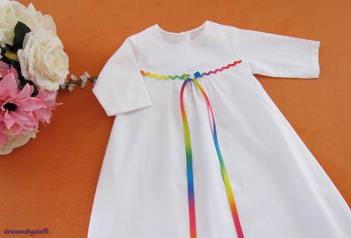Taufkleid Verzierung bunt - Baby Mädchen + Junge