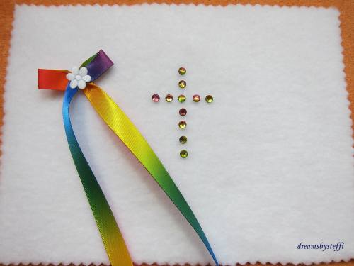 Taufkleid Verzierung bunt - Baby Mädchen + Junge