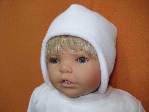 Wintertaufe Taufmütze aus Fleece